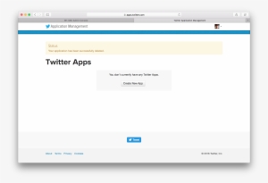 Twitter App Register - Twitter #2658863