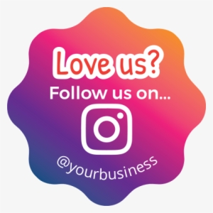 Instagram-button - Follow Us On Instagram Logo Png - Free Transparent