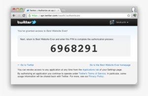 Twitter Pin - Access Denied Web Page Template #2659130
