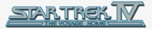 Star Trek Iv - Star Trek The Voyage Home Logo #2661433