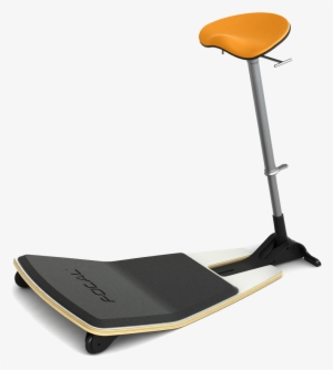 Locus Learning Seat By Focal Upright Citrus With Black - Erhonomic Stool #2663683