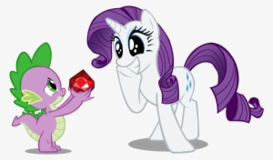 My Little Pony Friendship Is Magic Rarity And Spike - My Little Pony Rarity Love #2663703