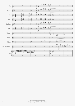 Dreamworks Sheet Music Composed By John Williams Arr - Dreamworks Intro Song Flute Sheet Music #2664414