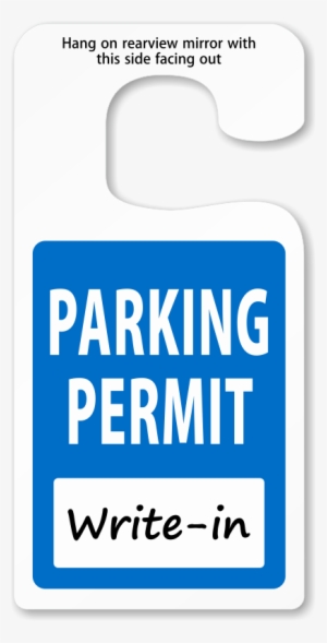 Toughtag™ Jumbo Rearview Mirror Hang Tag, - Parking Permit Hang Tags #2665518