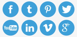 Include Primary Socials Nap - Blue Social Media Icons Png #2666116