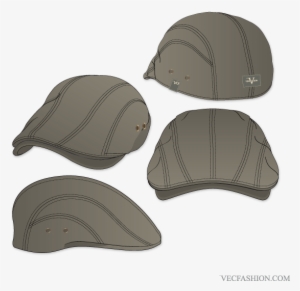 Flat Cap Vector Template - Draw A Flat Cap #2667078