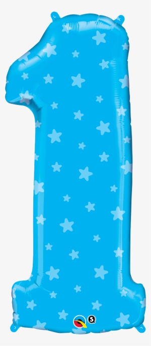 Balloon Super Shape Foil Number Prices Do Not Include - Transparent Pink Number 1 Balloon #2667792