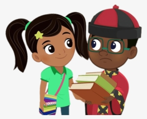 Nina And A Friend Png - Nina's World - Season 2 #2669222