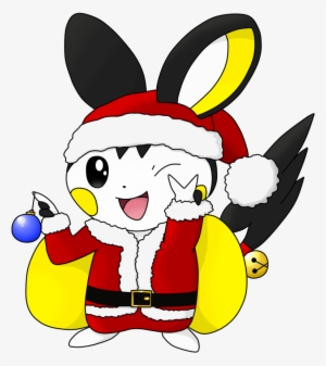 So If You're Curious To See The Full Santa Emolga Art - Cartoon #2669282
