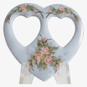 France Limoges Porcelain Heart Picture Frame - Limoges #2670084