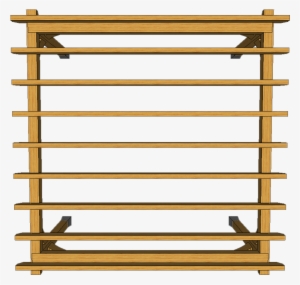 Plan View Of 4 Post Pergola With Shaped Joists T1 - Pergola Plan View Png #2670650