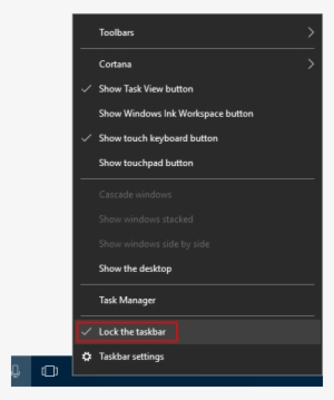 Unlock Windows Taskbar - Taskbar #2670806