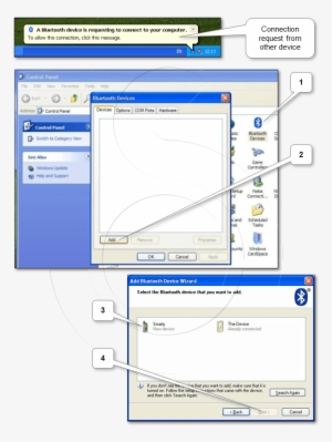 Use Add Wizard Via “start Menu\control Panel\bluetooth - Panel De Control #2670901