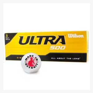 Golf Ball Sleeve - Wilson Ultra 500 Distance Photo Golf Balls, White #2671027