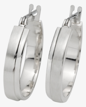 Sterling Silver Hoop Earrings - Platinum #2671197