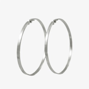 Sterling Silver Hoop Earrings - Bangle #2671276