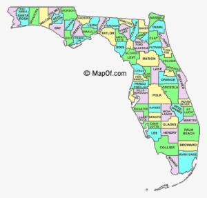 Florida Map By County And City - Chipley Fl On A Map - Free Transparent ...