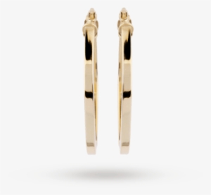 9ct Yellow Gold Angular Hoop Earrings - Dyrberg/kern #2671581