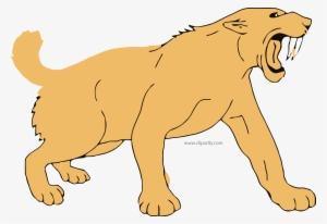 Saber Toothed Tigger Basic Clipart Png Image Download - Saber Tooth Tiger Clipart #2674410
