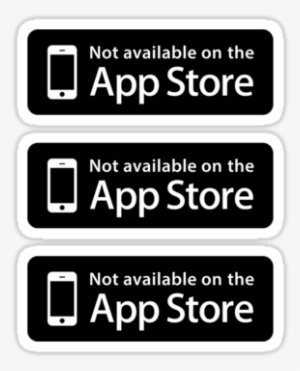 Not Available On The App Store ×3 Sticker - Ez Share 16gb Wifi Share Class 10 Sd Memory Card #2674742