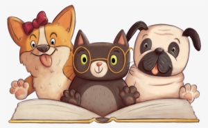 Animal Clipart Read - Paws For Books Book Fair #2677458