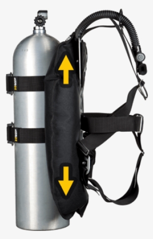 Positioning Of Scuba Diving Bcd Bladder Against Tank - Xdeep Ghost Standard Set Small Backplate S #2678699