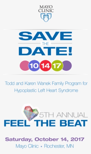 Save The Date For Feel The Beat 2017 - Mayo Clinic #2679353