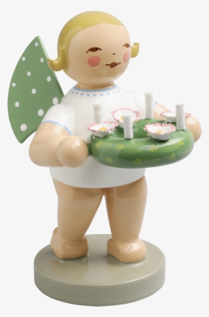 Angel With Advent Wreath - Wendt & Kuhn - Angel With Wreath, Green #2681261