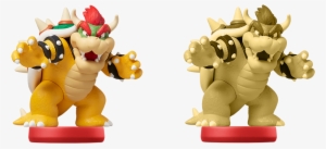 Gold Mario Amiibo Png Graphic Black And White - Amiibo Supermario Bowser Nintendo Wii-u #2681376
