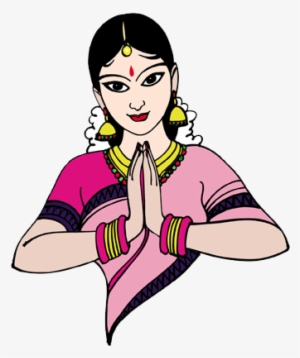 Previous - Namaskar Lady Clipart #2682689