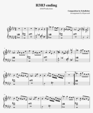H3h3 Ending Sheet Music Composed By Composition By - Hills Of Manchuria Sheet Music #2682782