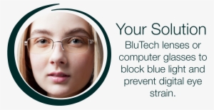 Yoursolution1 - Blue Lens Computer Glasses #2682802