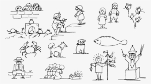 Banner Black And White Stock Kindergarten Pre School - Village Cartoon Black And White Png #2683688