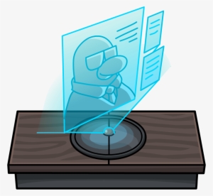 Covert Agent Station Director Hologram - Club Penguin Agent Furniture #2684300