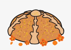 Download Orange Clipart Pan De Muerto Day Of The Dead - Pan De Muerto #2684581