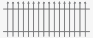 Iron Fence Vector - Fence Vector Png #2685597