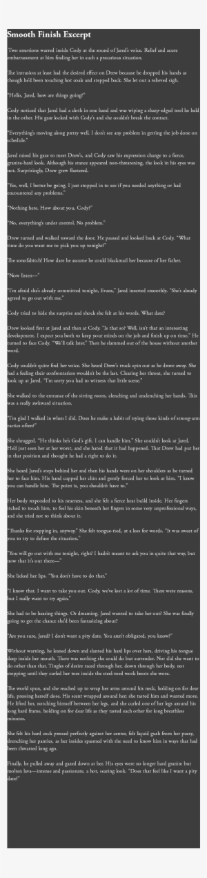 Smooth Finish Excerpt Two Emotions Warred Inside Cody - Wedding Crashers #2686250 Smooth Finish Excerpt Two Emotions Warred Inside Cody - Wedding Crashers #2686250