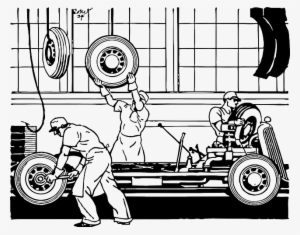 Işçilik Giderleri - Car Assembly Line Clip Art #2686930
