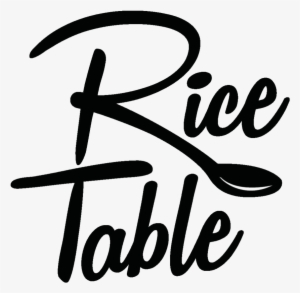 Rice Table Logo - Calligraphy #2686931