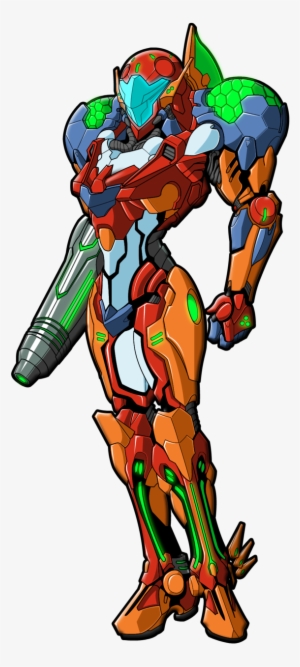 Tyrranux's Power Suit Colored By Ultimatetransfan On - Samus X Power Suit #2687238