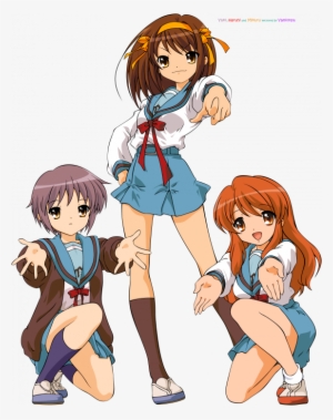 Weib / Schwarz The Melancholy Of Haruhi Suzumiya Trial #2687387