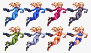 Pixelart Smash Bros Zero Suit Samus - Super Smash Bros. #2687665