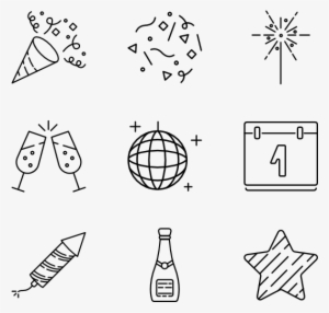 New Year Party 15 Icons - Hype Dc #2687759