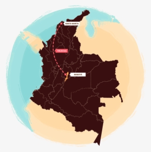 Colombian Wetland Ecosystem - Mapa De Colombia Vector #2688074