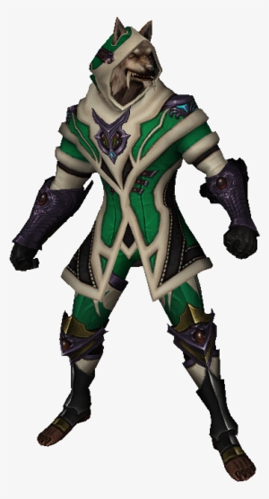 Lycan Green Festive Robe - Action Figure #2688185