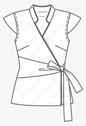 Png Stock Robe Drawing Hoodie - Wickelbluse Schnittmuster #2688606