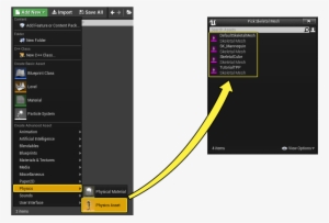 By Creating A Physics Asset Using The Content Browser - Portable Network Graphics #2688642
