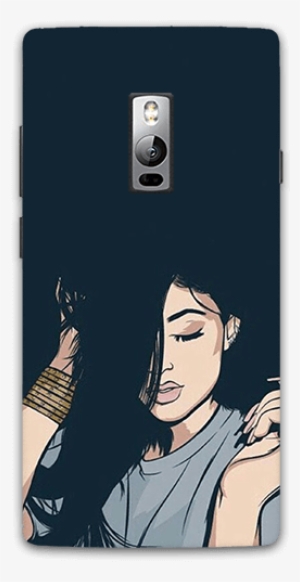 Black Fashion Oneplus 2 Mobile Case - Hey Kylie; Throw Pillow Cover With Insert (16" X 16") #2689093