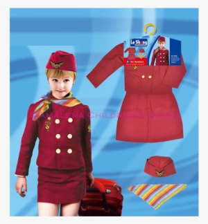 Air Hostess - Stewardess Costume Kids #2690703