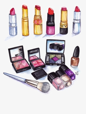 Mac Cosmetics Drawing Lip Gloss Illustration - Wife On Leave Varanasi Menu #2692306